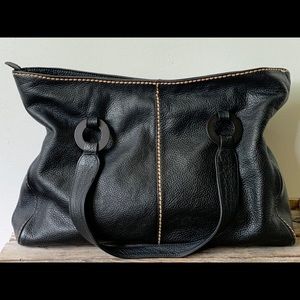 Plinito Visona Italian leather shoulder bag